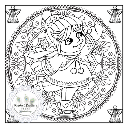I'LL BE GNOME FOR CHRISTMAS - A WHIMSICAL MANDALA MEETS GNOME COLORING BOOK
