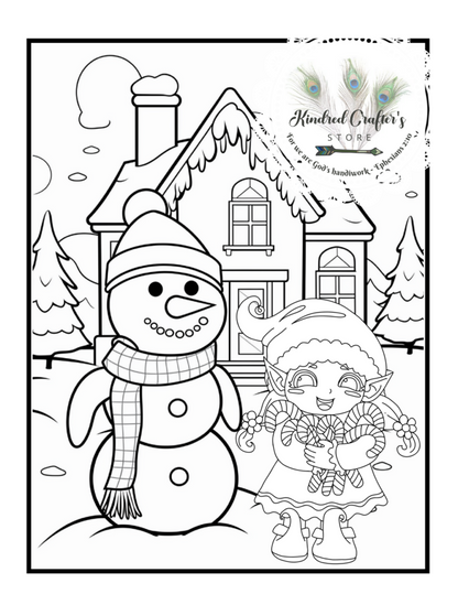 CHRISTMAS ELVES COLORING BOOK