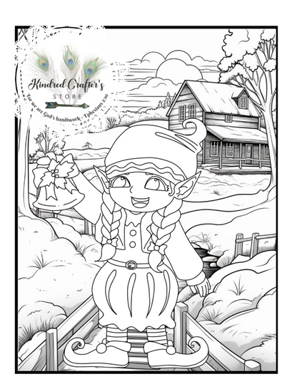 CHRISTMAS ELVES COLORING BOOK