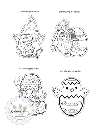 EASTER GNOME COLORING AND ACTIVITY BOOK