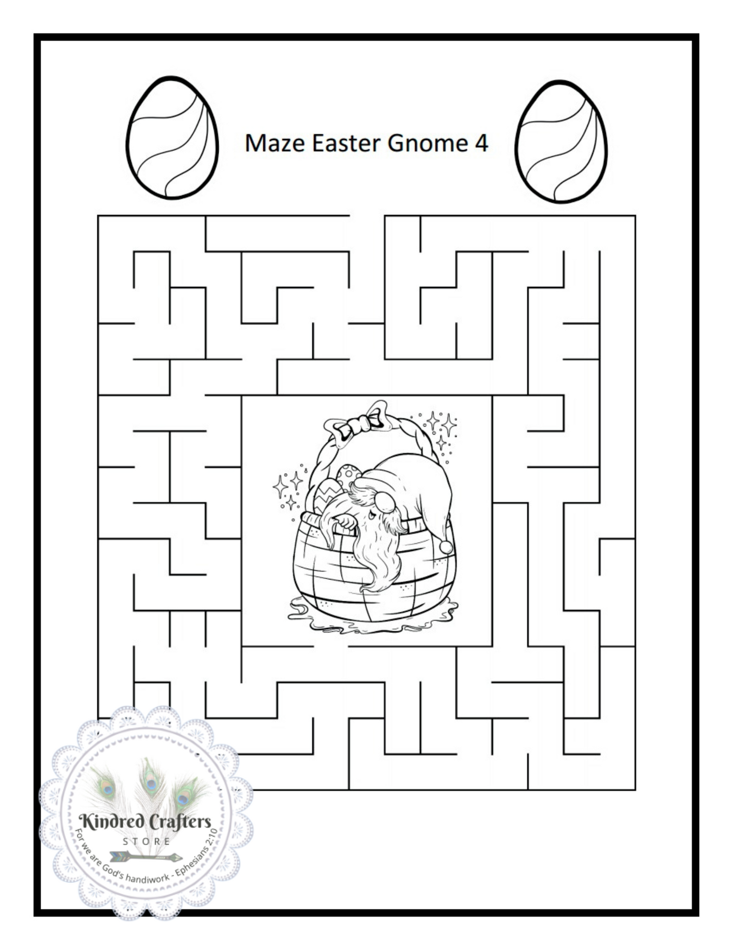 EASTER GNOME COLORING AND ACTIVITY BOOK